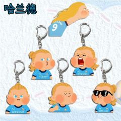哈兰德二次元抽象平面亚克力钥匙扣背包挂饰礼品周边